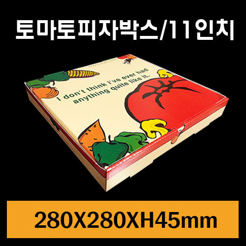 ★피자박스/토마토4각피자/11인치/1Box100장/개당400원